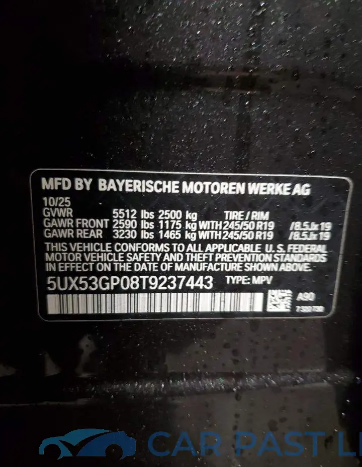 5UX53GP08T9237443# 13