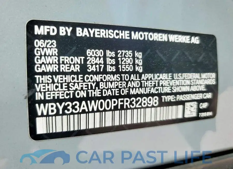 WBY33AW00PFR32898# 13