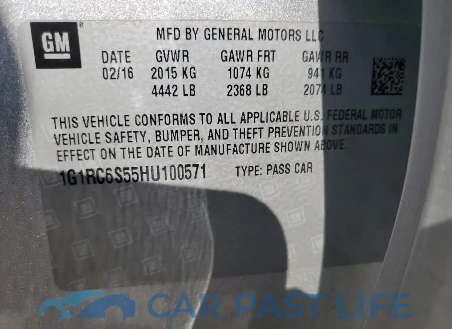 1G1RC6S55HU100571# 13