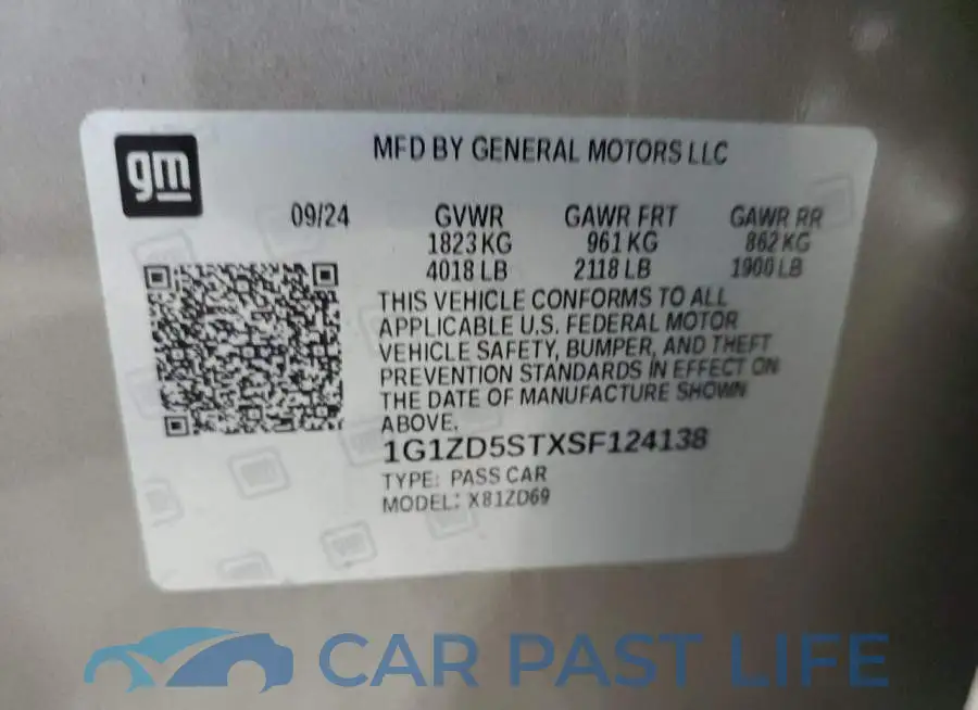 1G1ZD5STXSF124138# 12