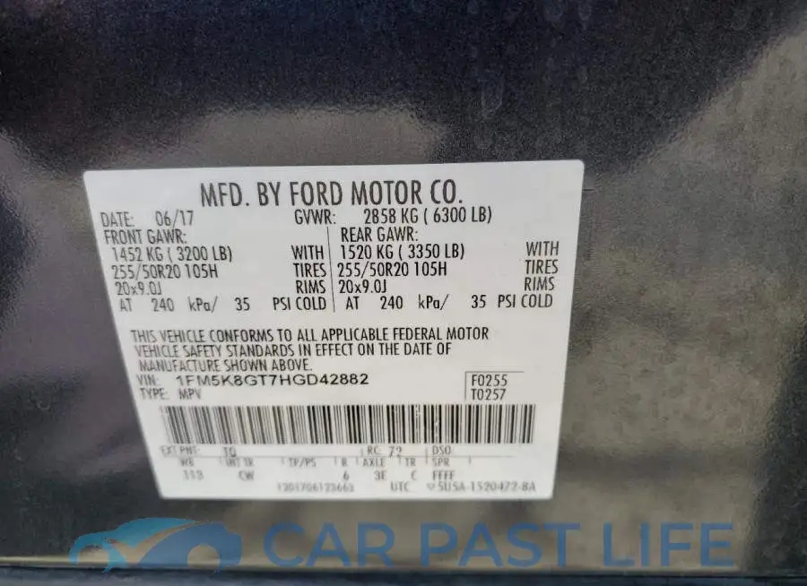 1FM5K8GT7HGD42882# 13