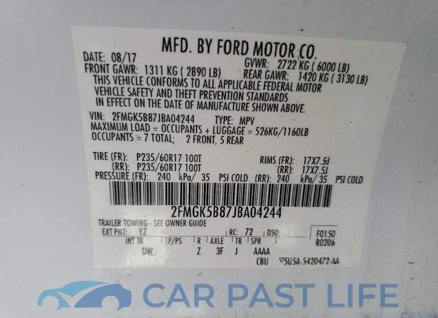 2FMGK5B87JBA04244# 13