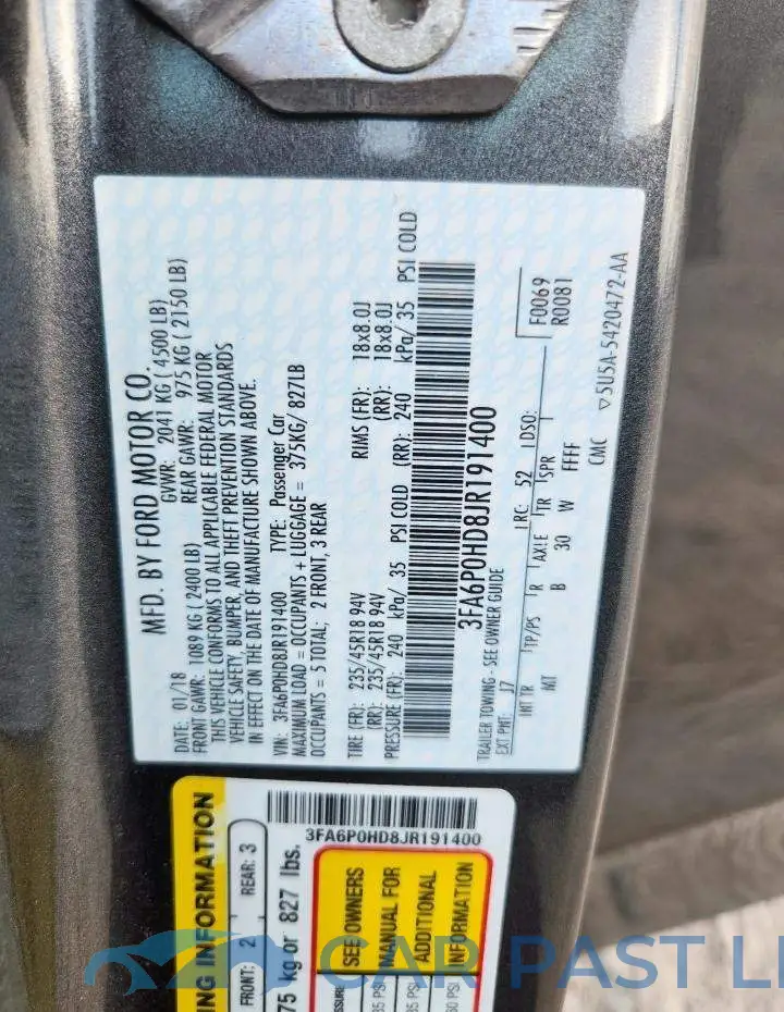 3FA6P0HD8JR191400# 13