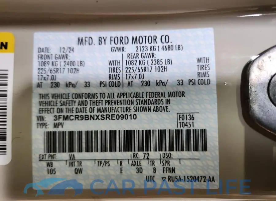 3FMCR9BNXSRE09010# 14