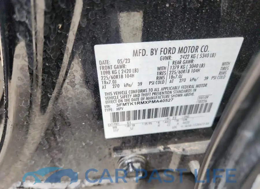 3FMTK1RMXPMA40527# 12