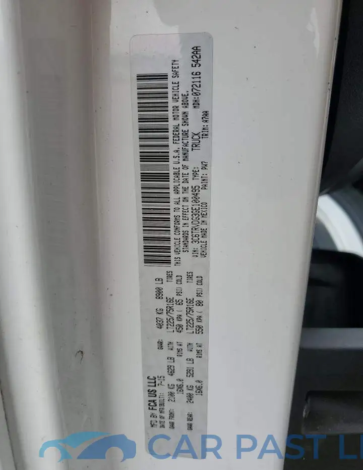 3C6TRVDG3GE100495# 13