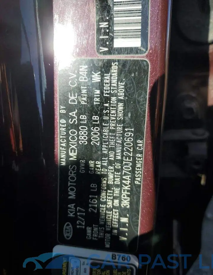 3KPFK4A70JE220691# 12