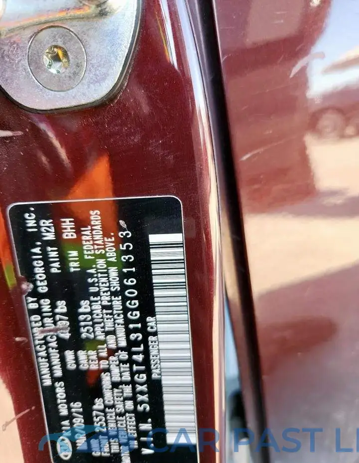 5XXGT4L31GG061353# 13