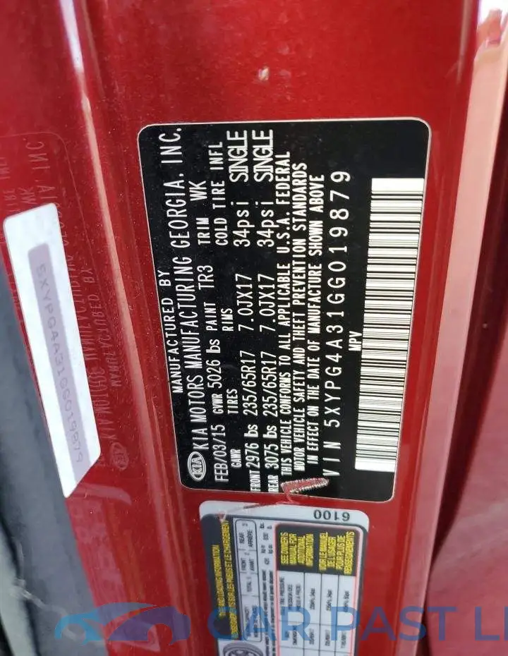 5XYPG4A31GG019879# 13