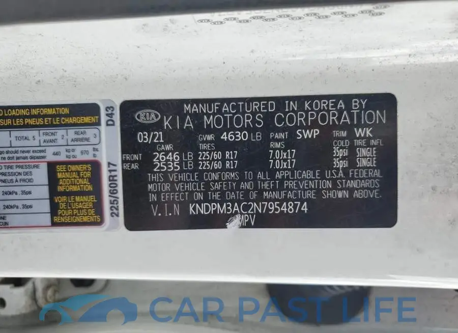 KNDPM3AC2N7954874# 12