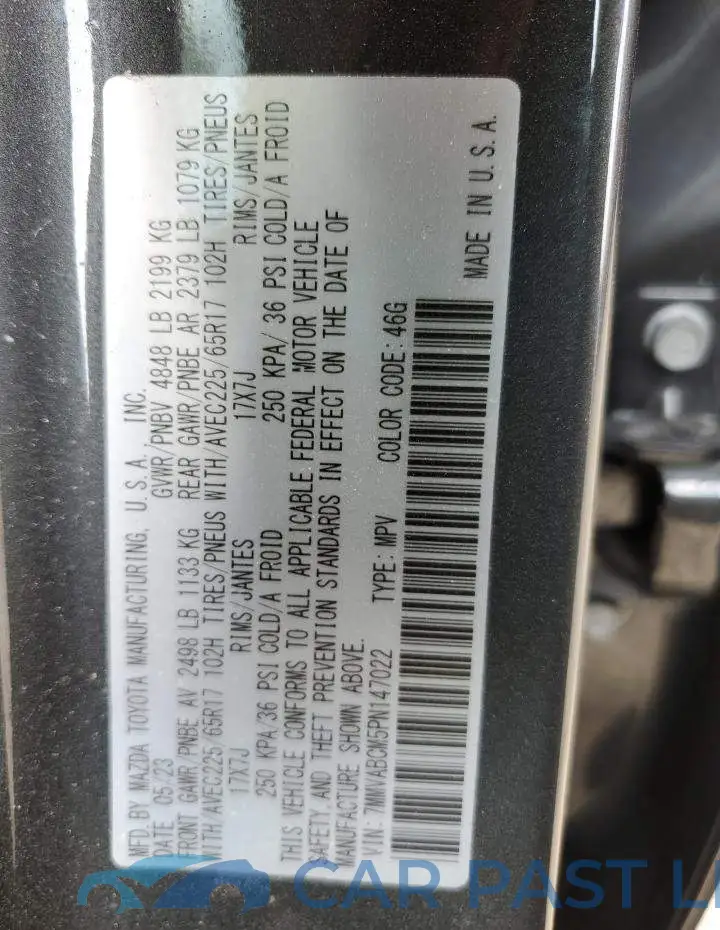 7MMVABCM5PN147022# 13