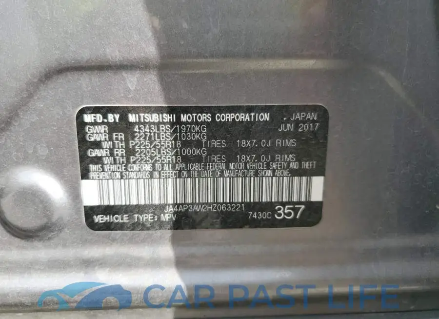 JA4AP3AW2HZ063221# 12