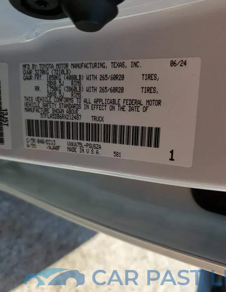 5TFLA5DB6RX212487# 12