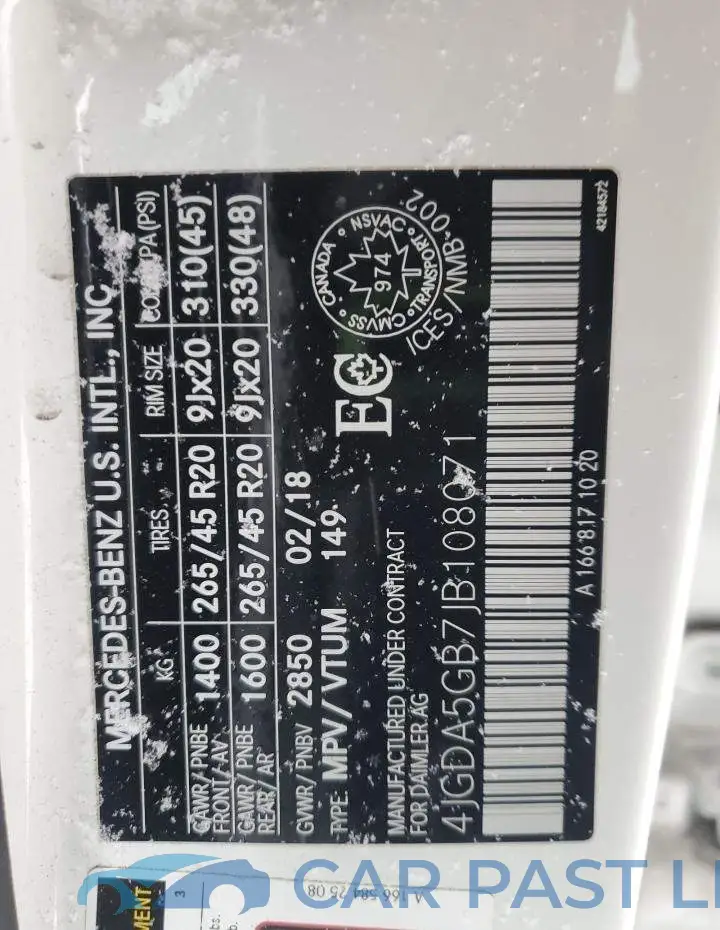 4JGDA5GB7JB108071# 13