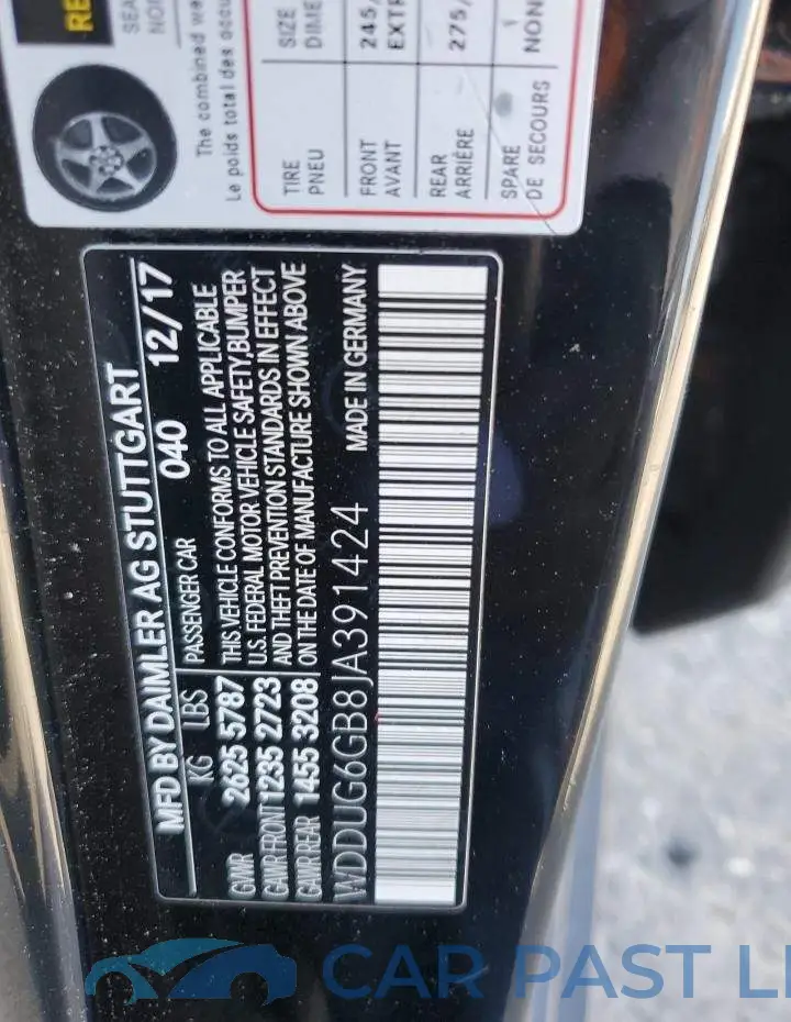 WDDUG6GB8JA391424# 13