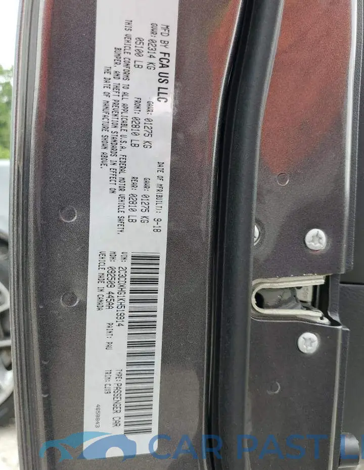 2C3CDXHG1KH519914# 12