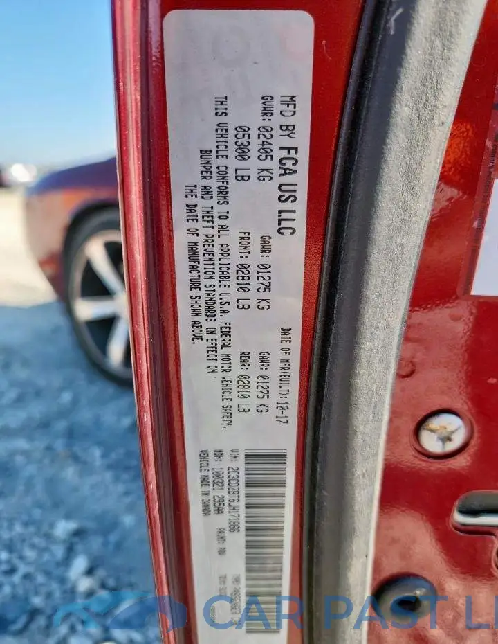 2C3CDZBT6JH171866# 12