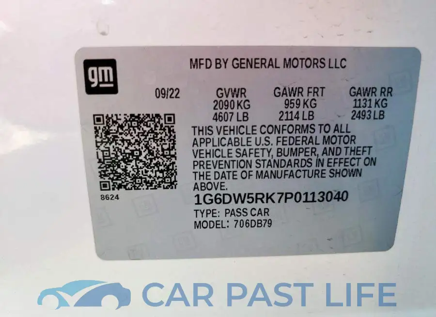 1G6DW5RK7P0113040# 12