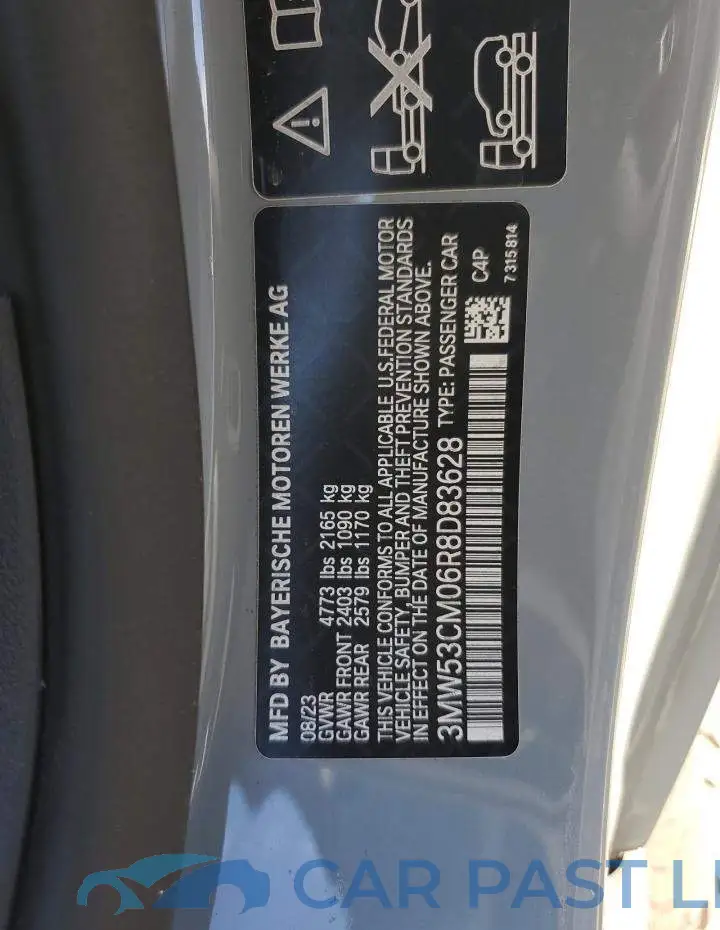 3MW53CM06R8D83628# 12