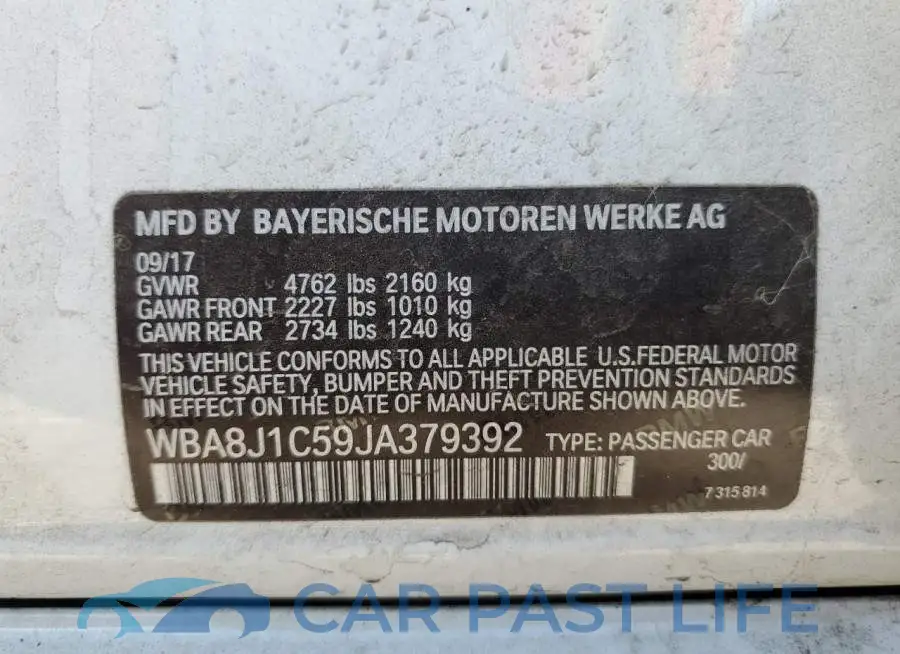 WBA8J1C59JA379392# 13