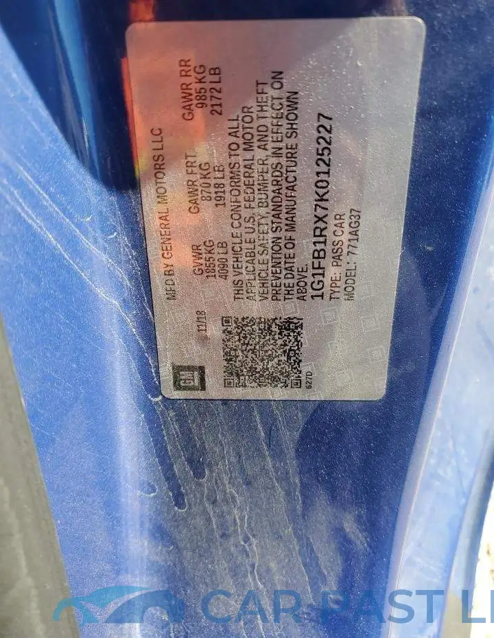 1G1FB1RX7K0125227# 13