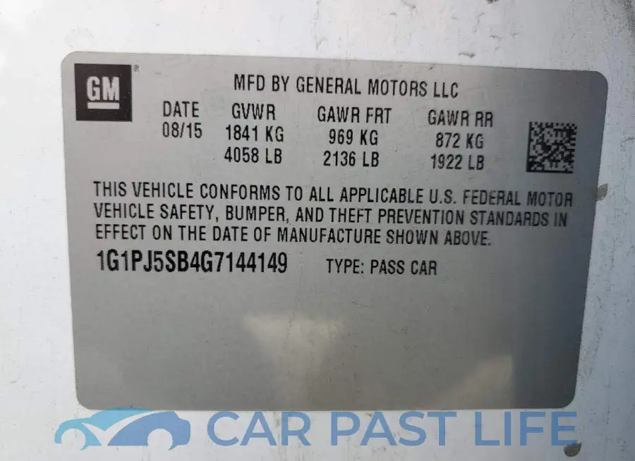1G1PJ5SB4G7144149# 12