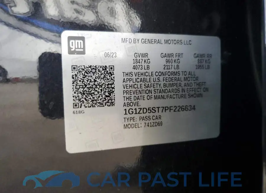 1G1ZD5ST7PF226634# 13