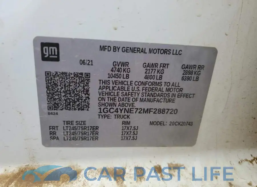 1GC4YNE72MF288720# 13
