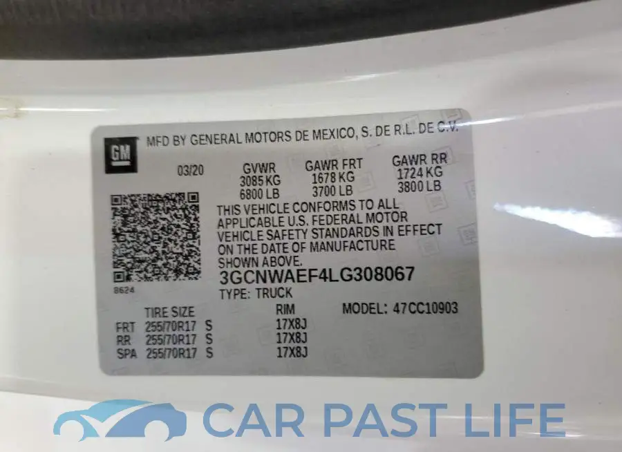 3GCNWAEF4LG308067# 12