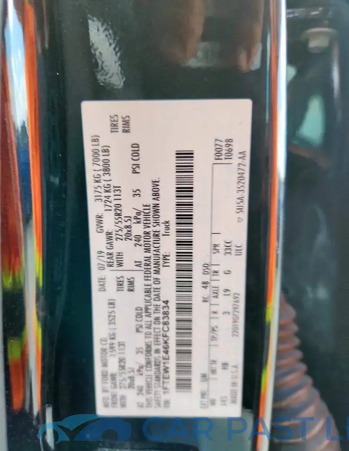 1FTEW1E46KFC83834# 13