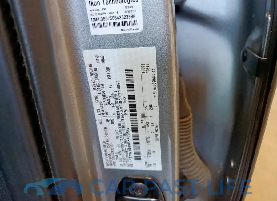 1FTFW1E59PKF79832# 12
