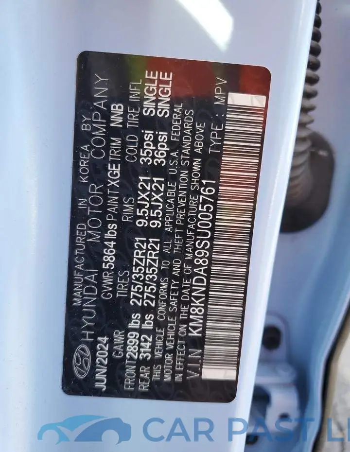 KM8KNDA89SU005761# 12