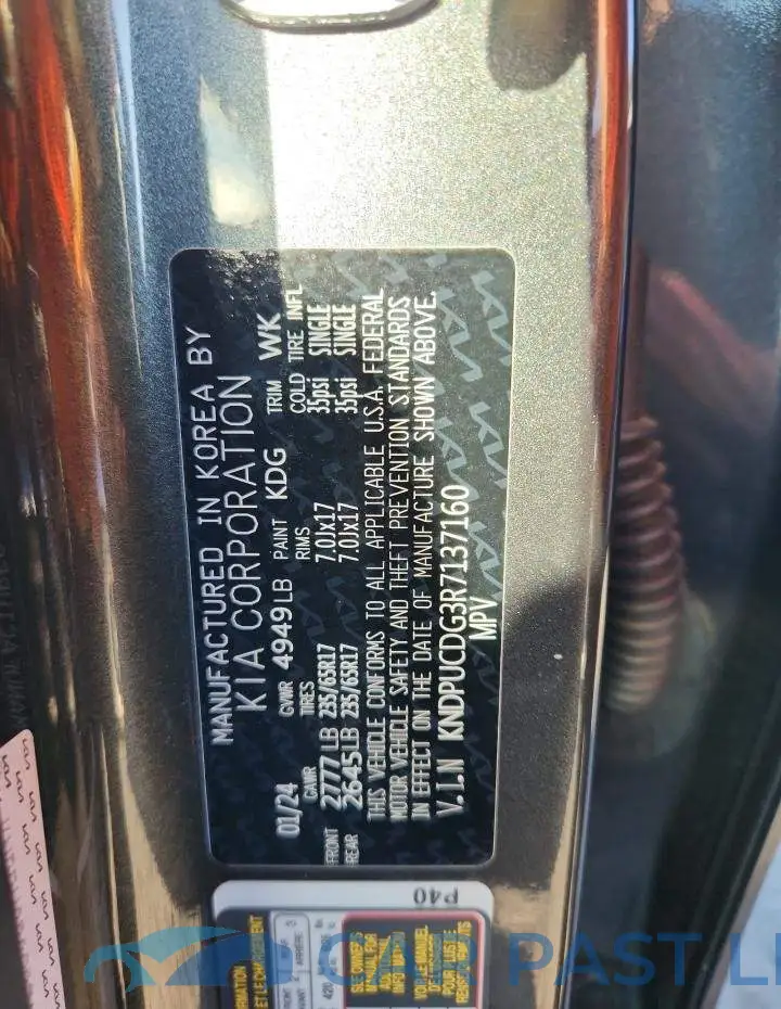KNDPUCDG3R7137160# 13