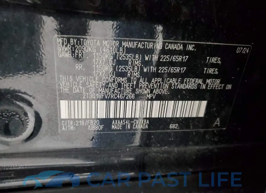 2T3G1RFV7RC467266# 13