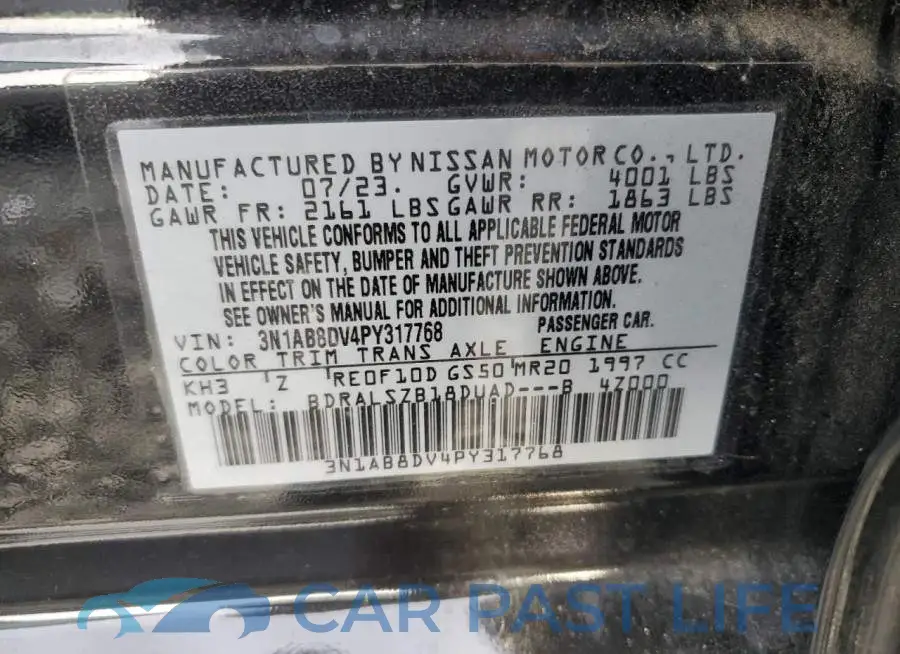 3N1AB8DV4PY317768# 12
