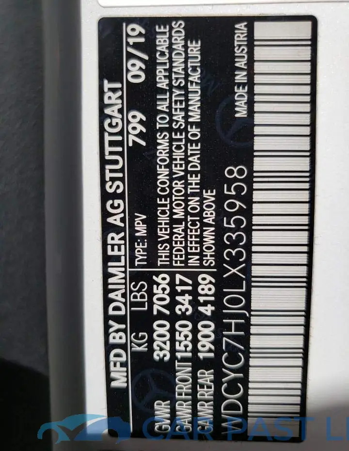 WDCYC7HJ0LX335958# 13