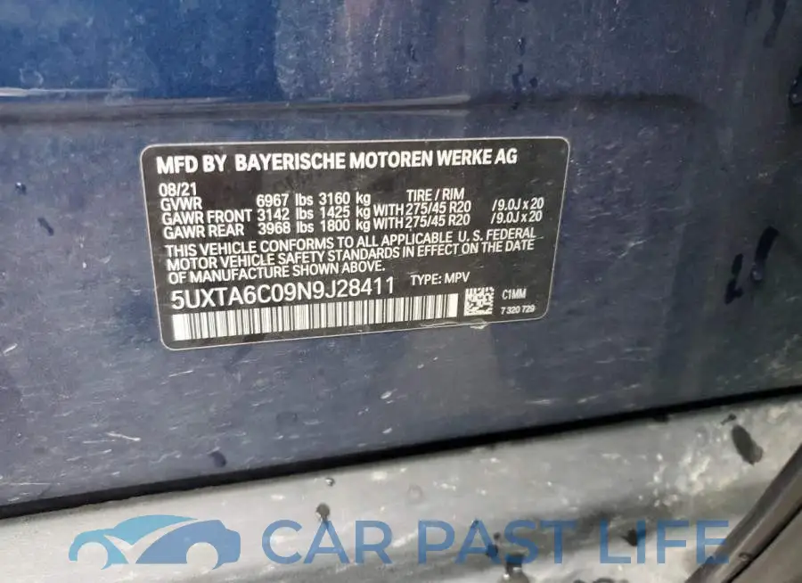 5UXTA6C09N9J28411# 13
