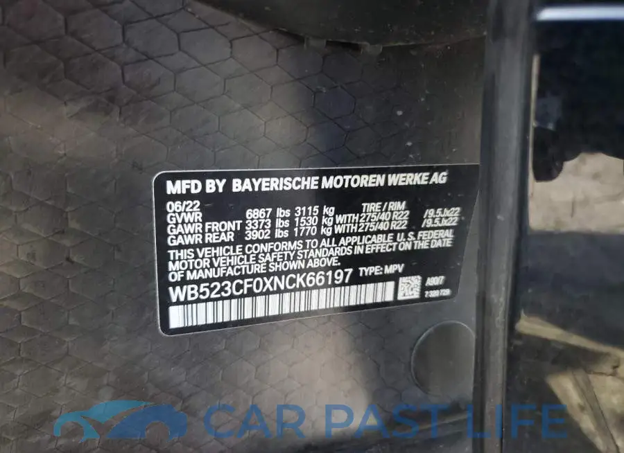 WB523CF0XNCK66197# 10