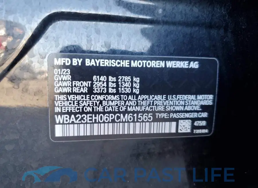 WBA23EH06PCM61565# 12