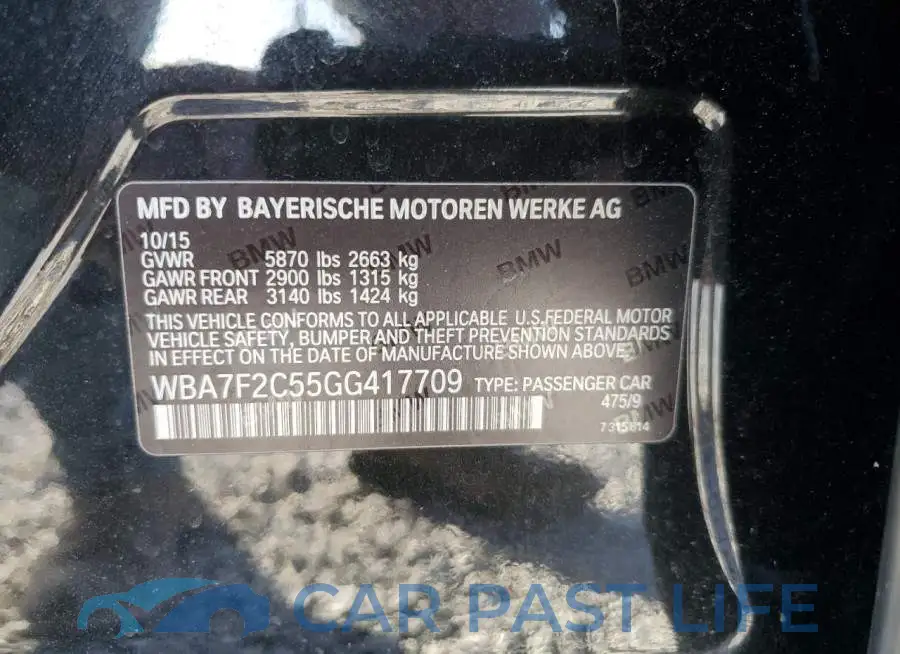 WBA7F2C55GG417709# 13