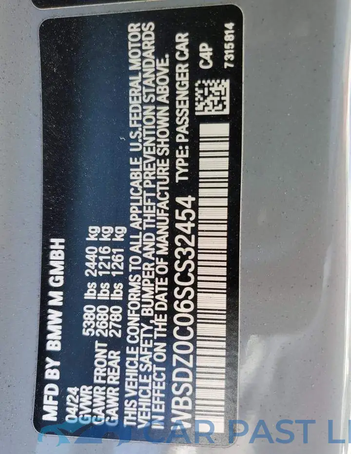 WBSDZ0C06SCS32454# 13