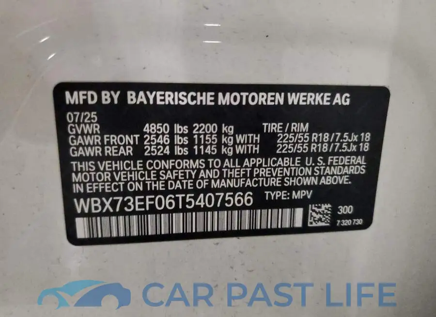 WBX73EF06T5407566# 13