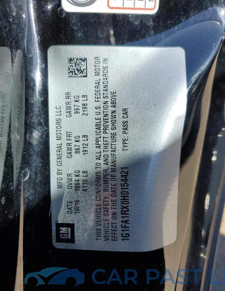 1G1FA1RX0H0154421# 12