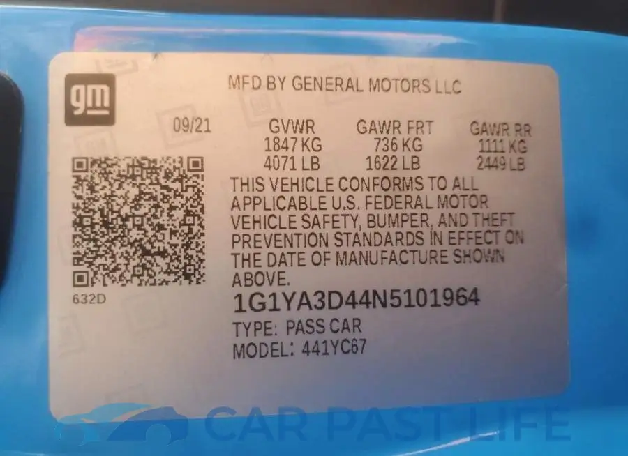 1G1YA3D44N5101964# 13