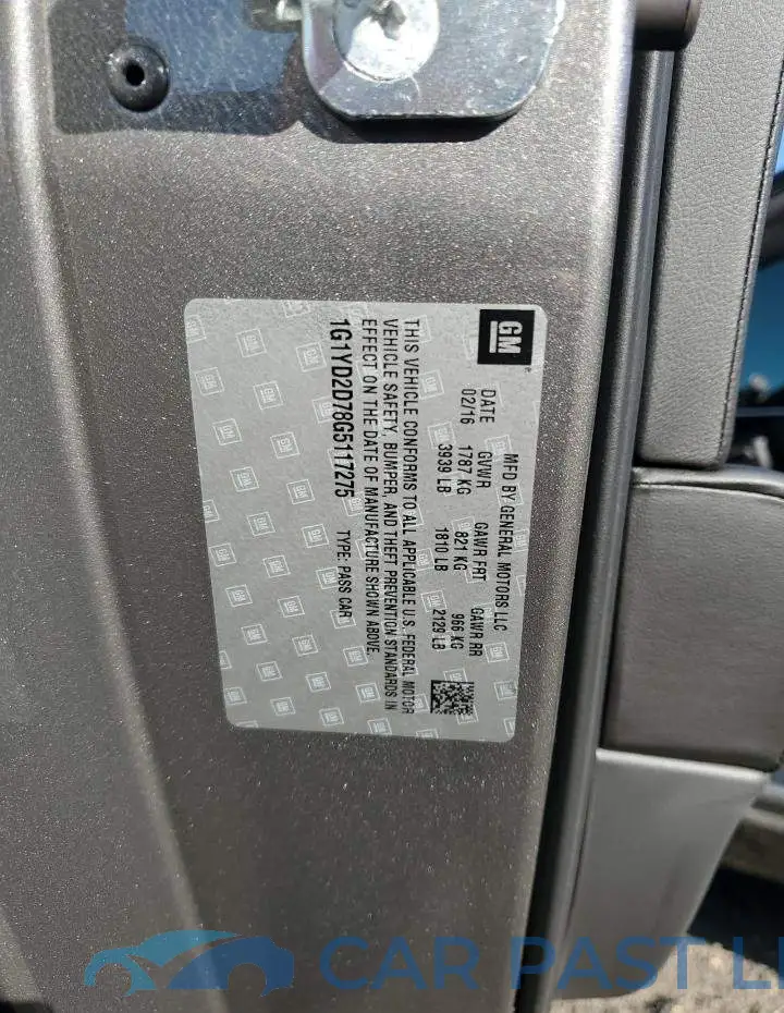 1G1YD2D78G5117275# 12