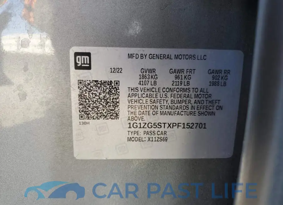 1G1ZG5STXPF152701# 13