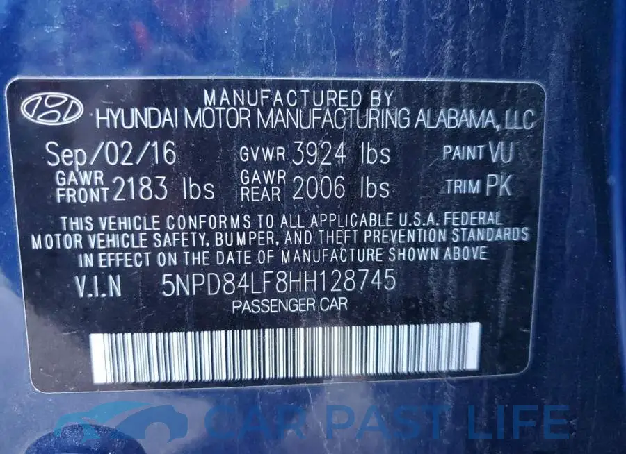 5NPD84LF8HH128745# 13