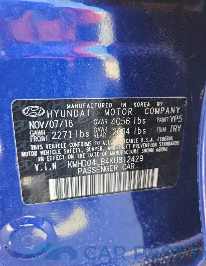 KMHD04LB4KU812429# 12