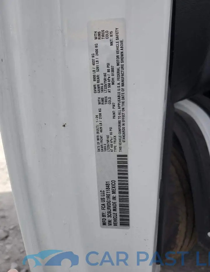 3C6LRVDG1RE118481# 12