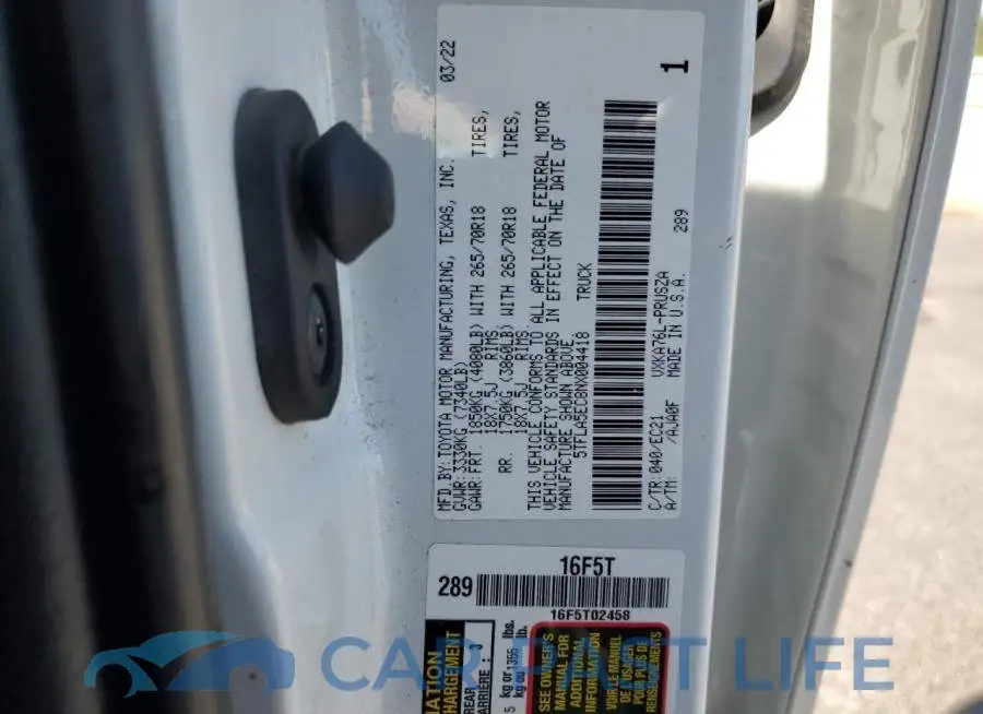 5TFLA5EC8NX004418# 13